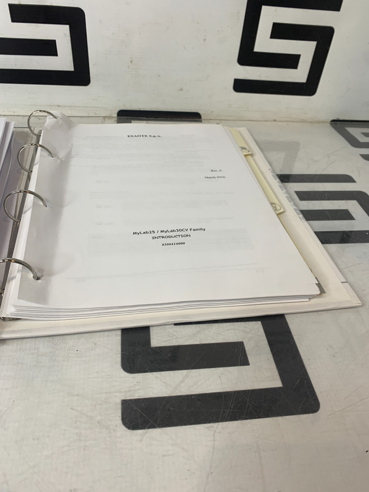 Used Esaote Operator Manual MyLab 25 30CV Biosound MyLab25 MyLab30 30 8300416000