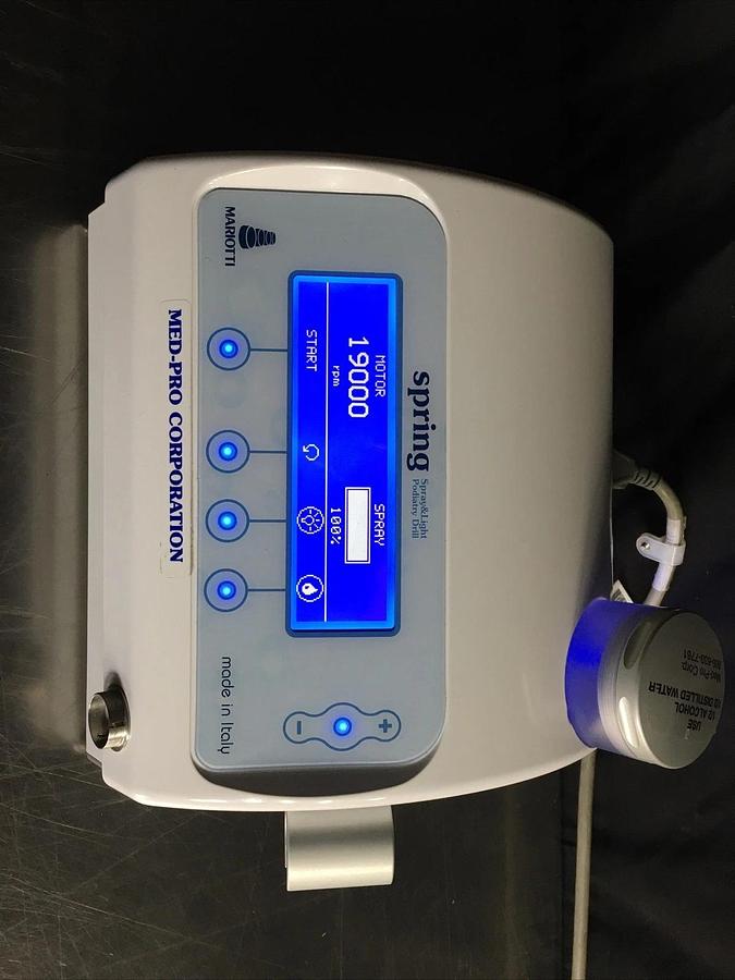 Used Mariotti Spring Spray & Light Podiatry Drill Micromotor Dental