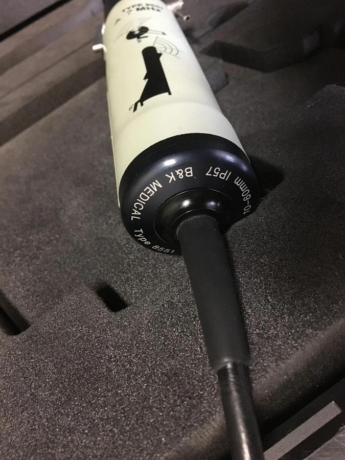 Used Bruel & Kjaer  B-K Type 8551 Medical 7 MHz Endocavity Transducer With Case