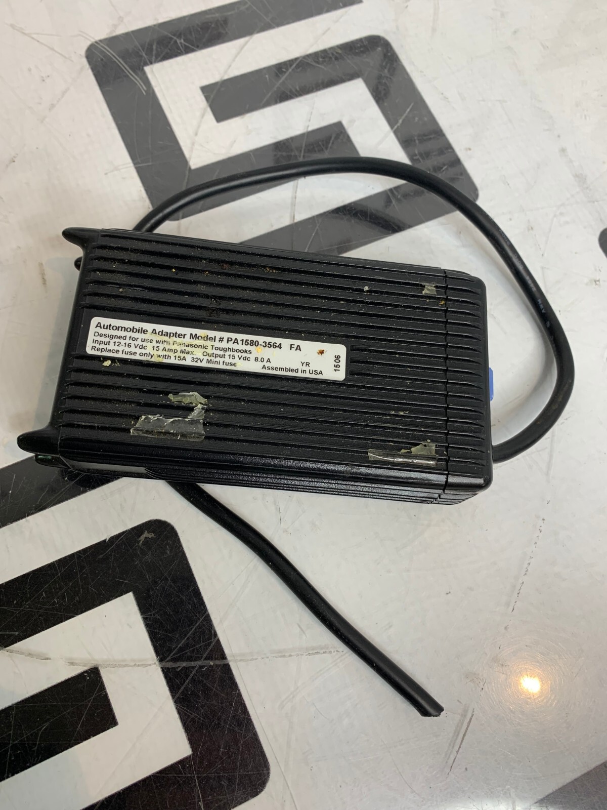 Used Lind Electronics PA1580-3564 Auto Adapter PA15803564 Toughbook Automobile 15A mx