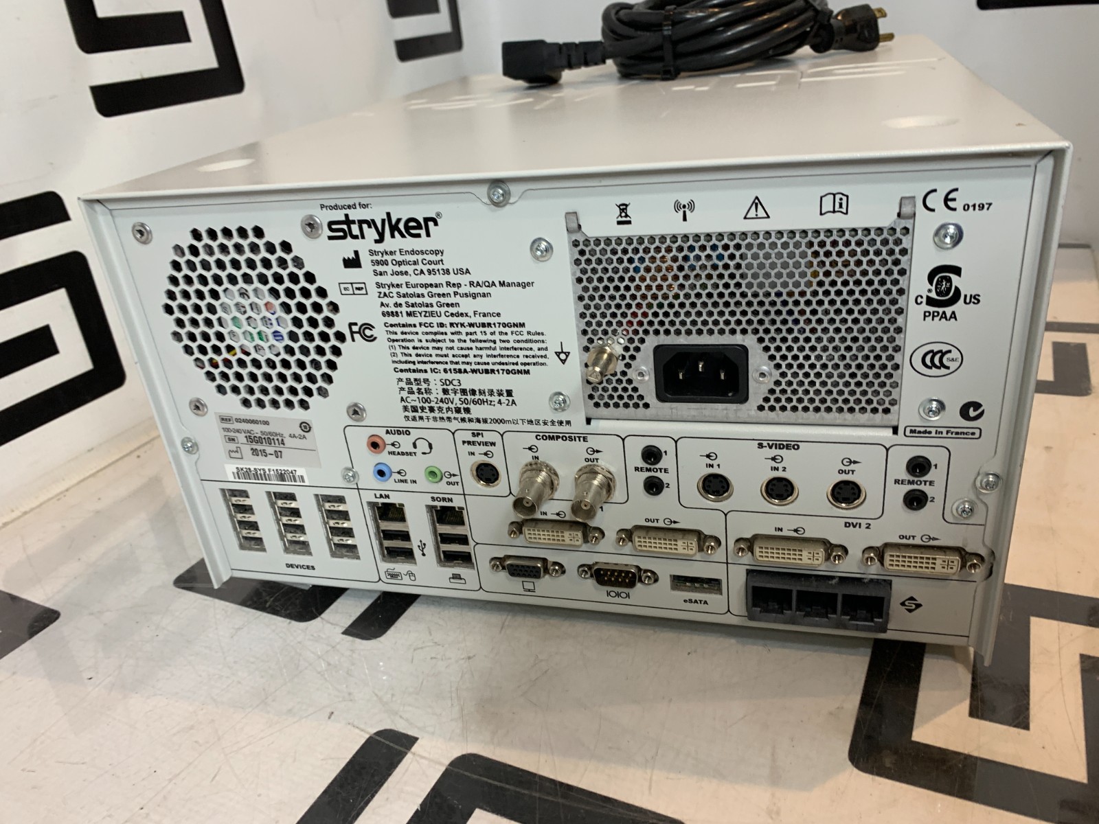 Used Stryker SDC3 HD 0240060100 Unit Info Management System Digital Capture