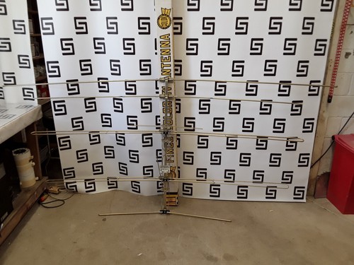 NEW All Channel Vintage FINCO Gold Corodized Antenna Air Terrestrial Roof Attic