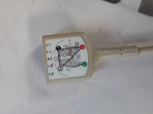 Used GE 2106305-001 Medical ECG Trunk Cable 3/5 Lead AHA 3.6M/12 Ft