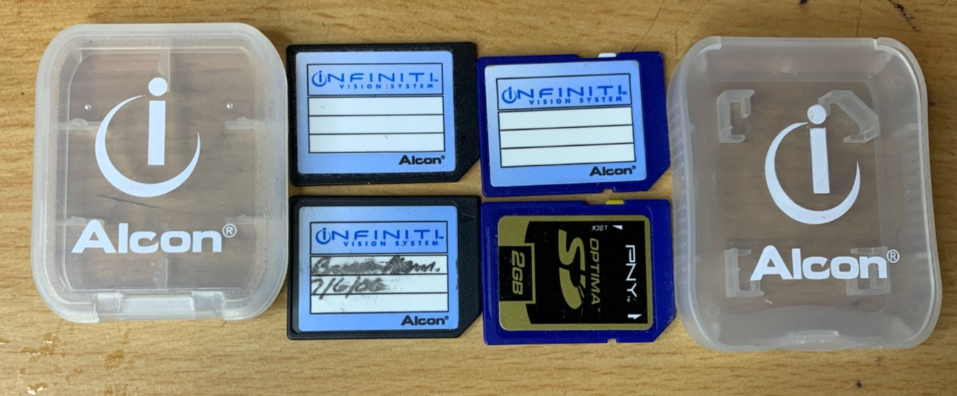 Used ALCON INFINITI SD DATA CARD  VISION SYSTEM  30 DAY WARRANTY