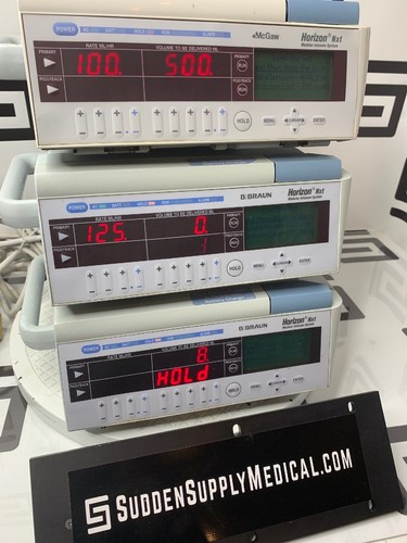 Used Lot of 3 B. Braun Horizon Nxt Modular Pump IV 610-012 McGaw