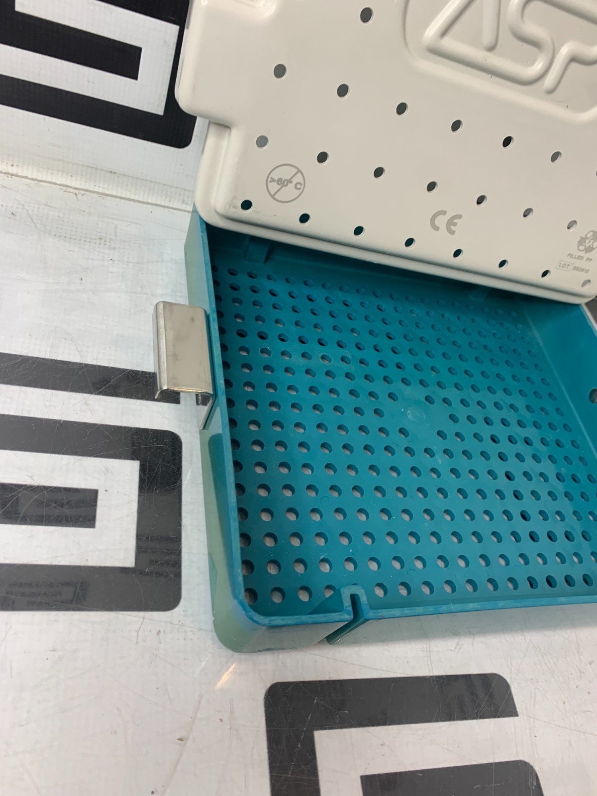 Used ASP  Sterilization Instrument Lid & Tray Container Case 10 x 10 x 2" WARRANTY