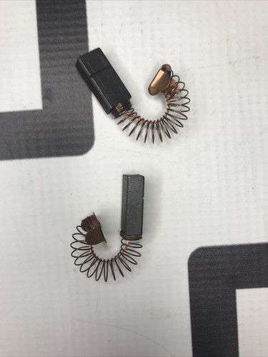 Used Beckman 878594 lot of 2 SPRING LOADED BRUSHES W/ CAPS 166