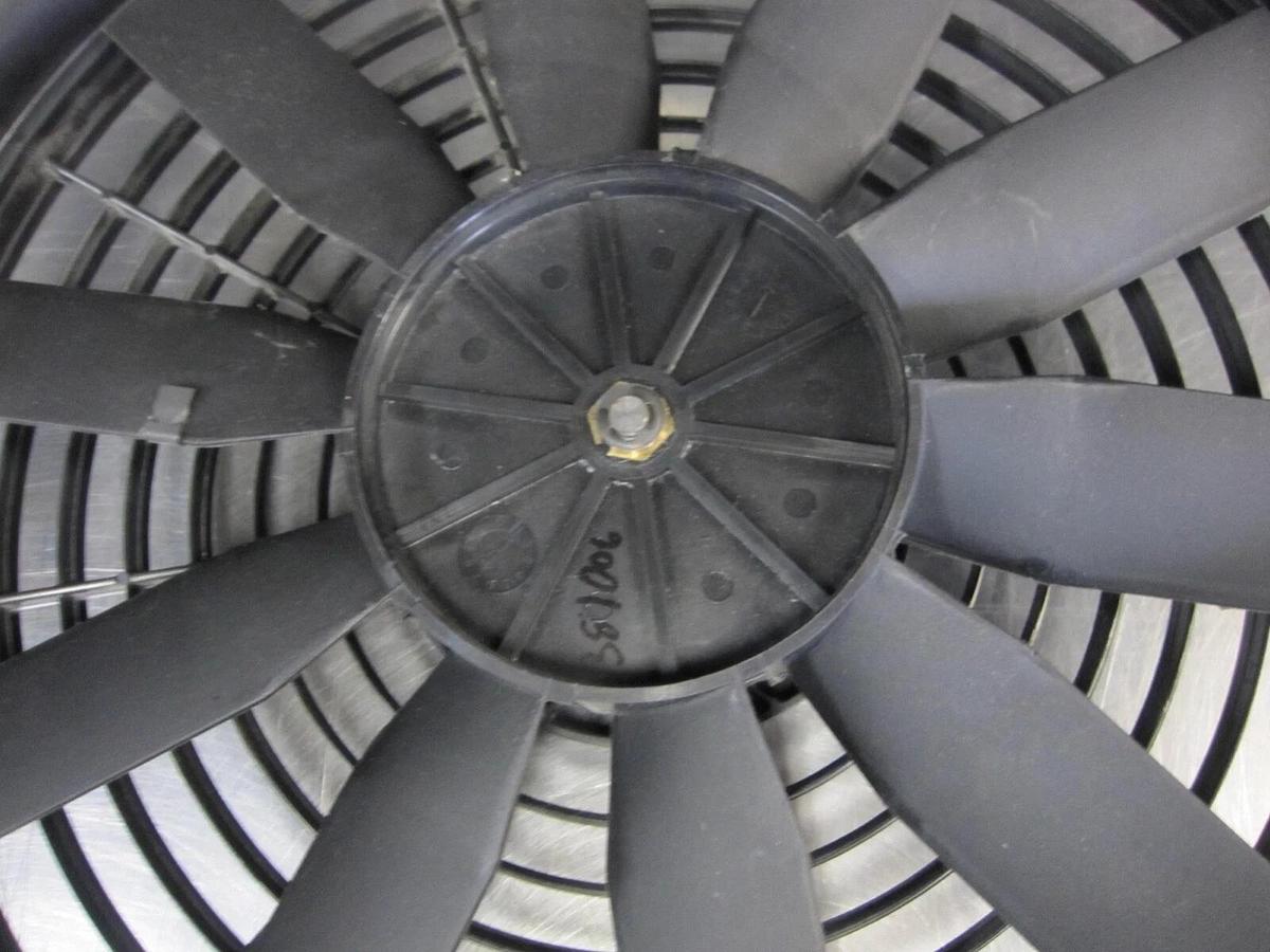 Used Flex-A-Lite 116536 Electric Fan Trimline 14 in. Diameter 1585 cfm with hardware