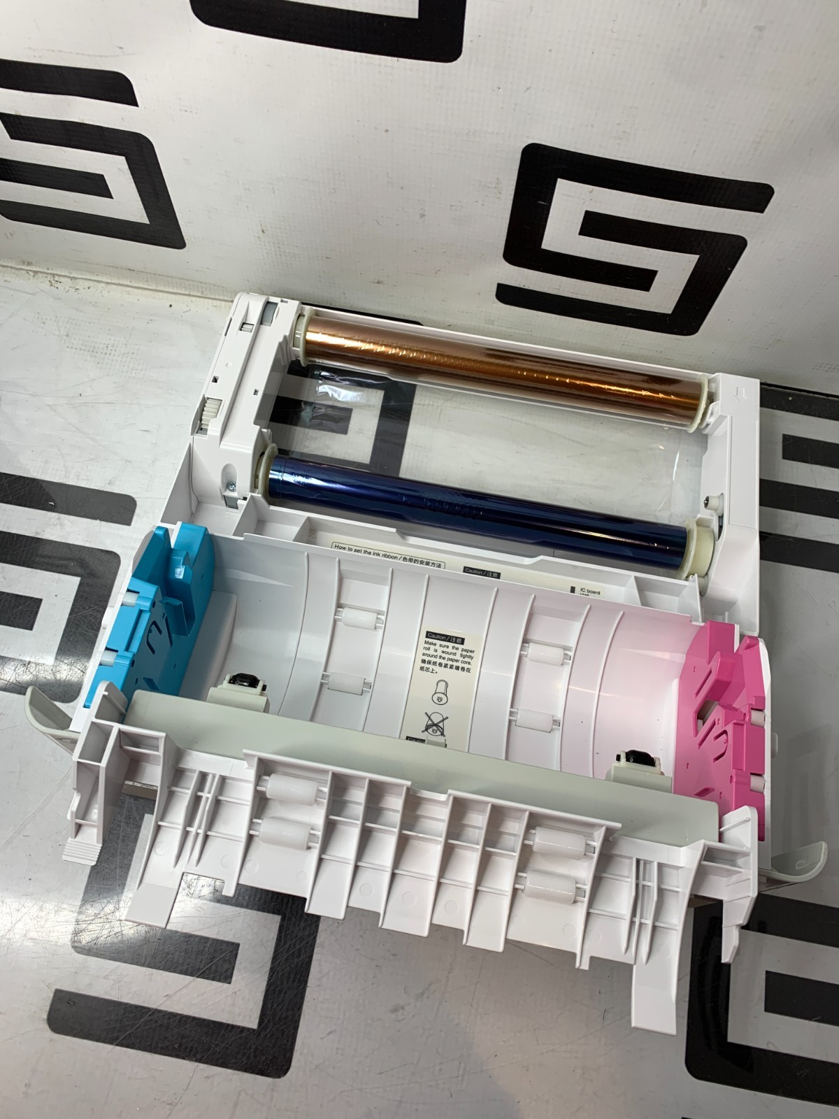 Used Stryker SDP1000 Printer Paper Tray Digital Color No Pink/Blue Paper Holders