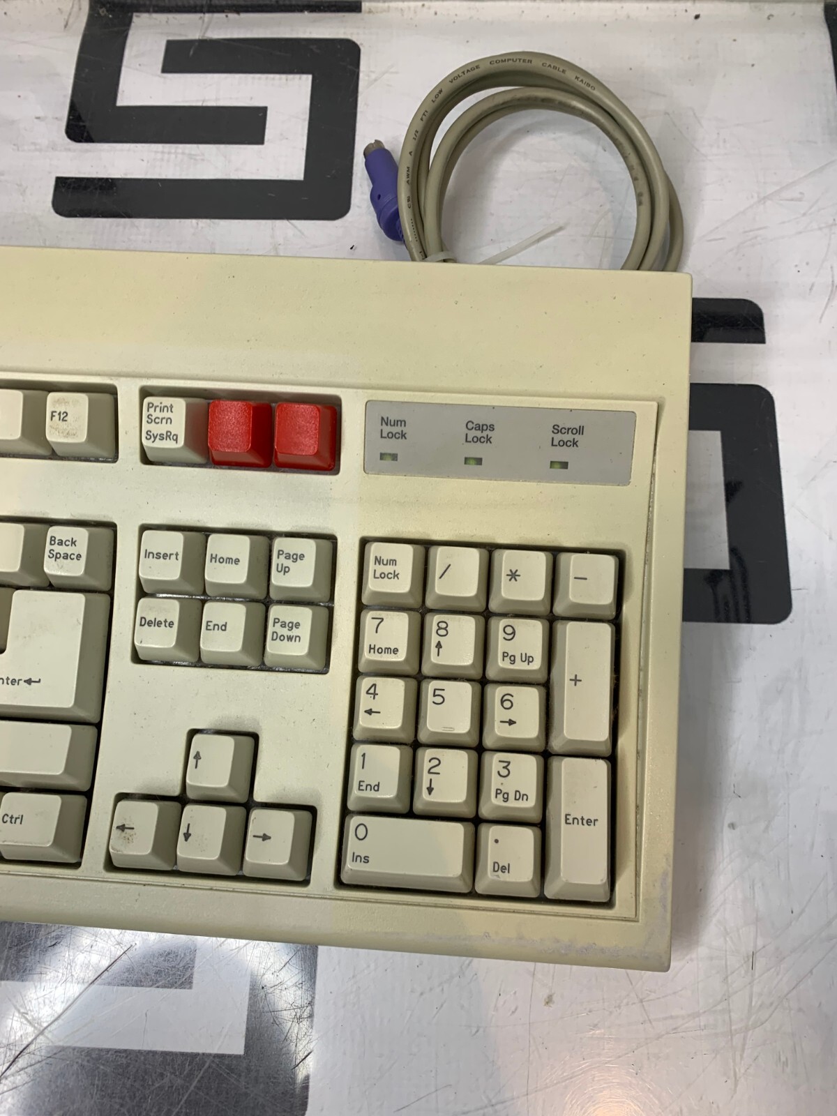 Used KEY TRONIC QUINTON E03601QUS201-C Q STRESS KEYBOARD FOR TM55 WIRED WARRANTY