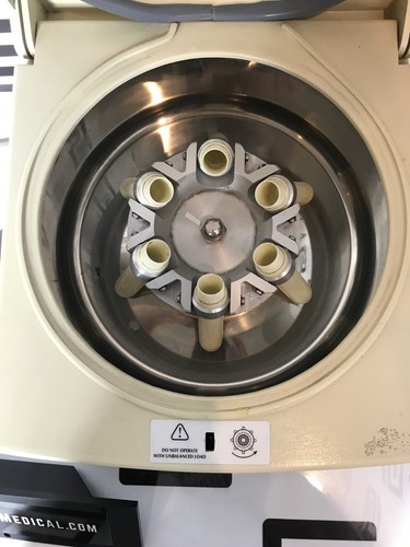 Used Unico Powerspin HX C822 Centrifuge w/ Rotor & 6 Tubes Tested Benchtop Power Spin