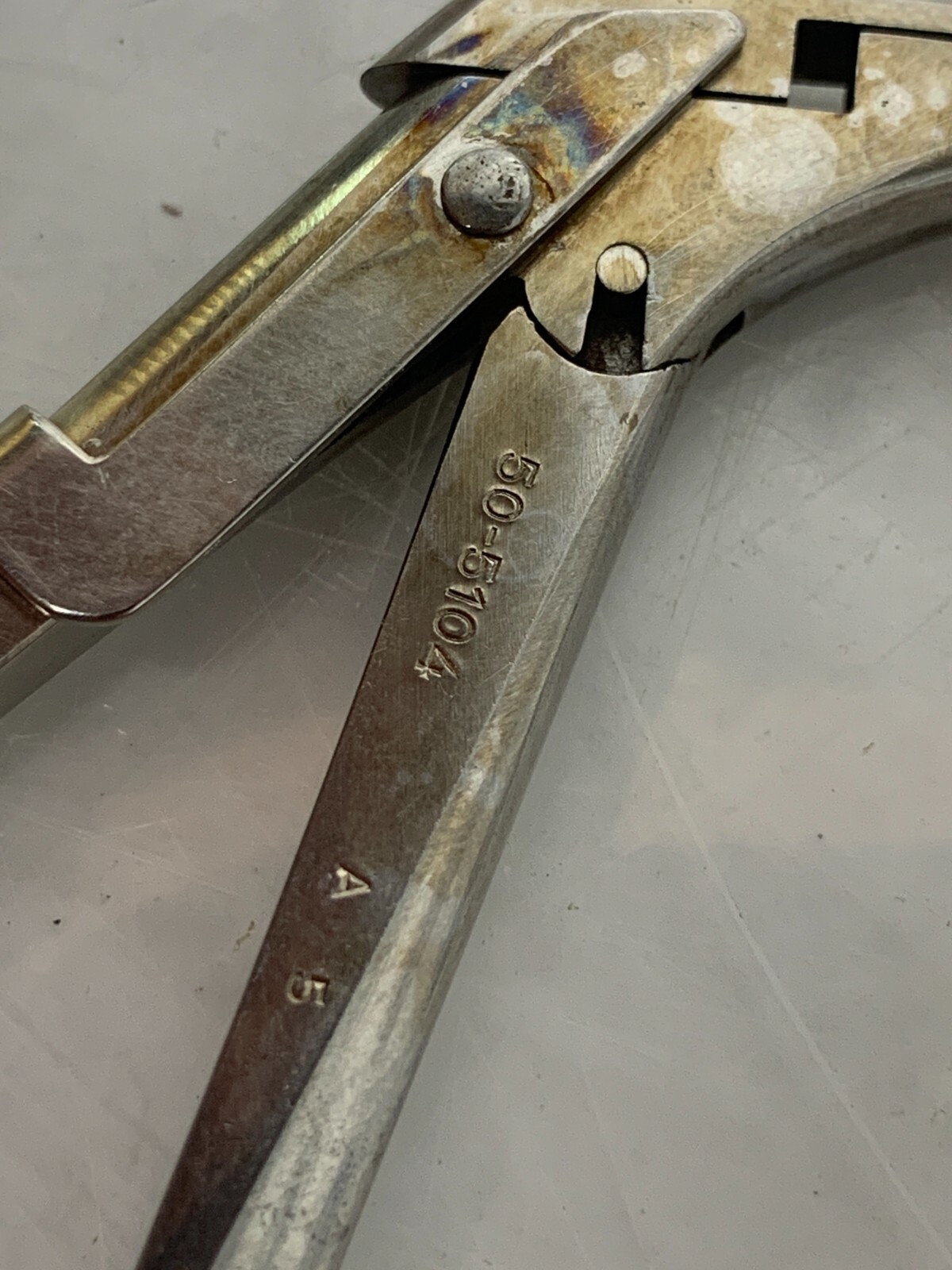 Used Pilling Forceps 50-5106 Up-Bite Jackson Cup 6mm Surgical