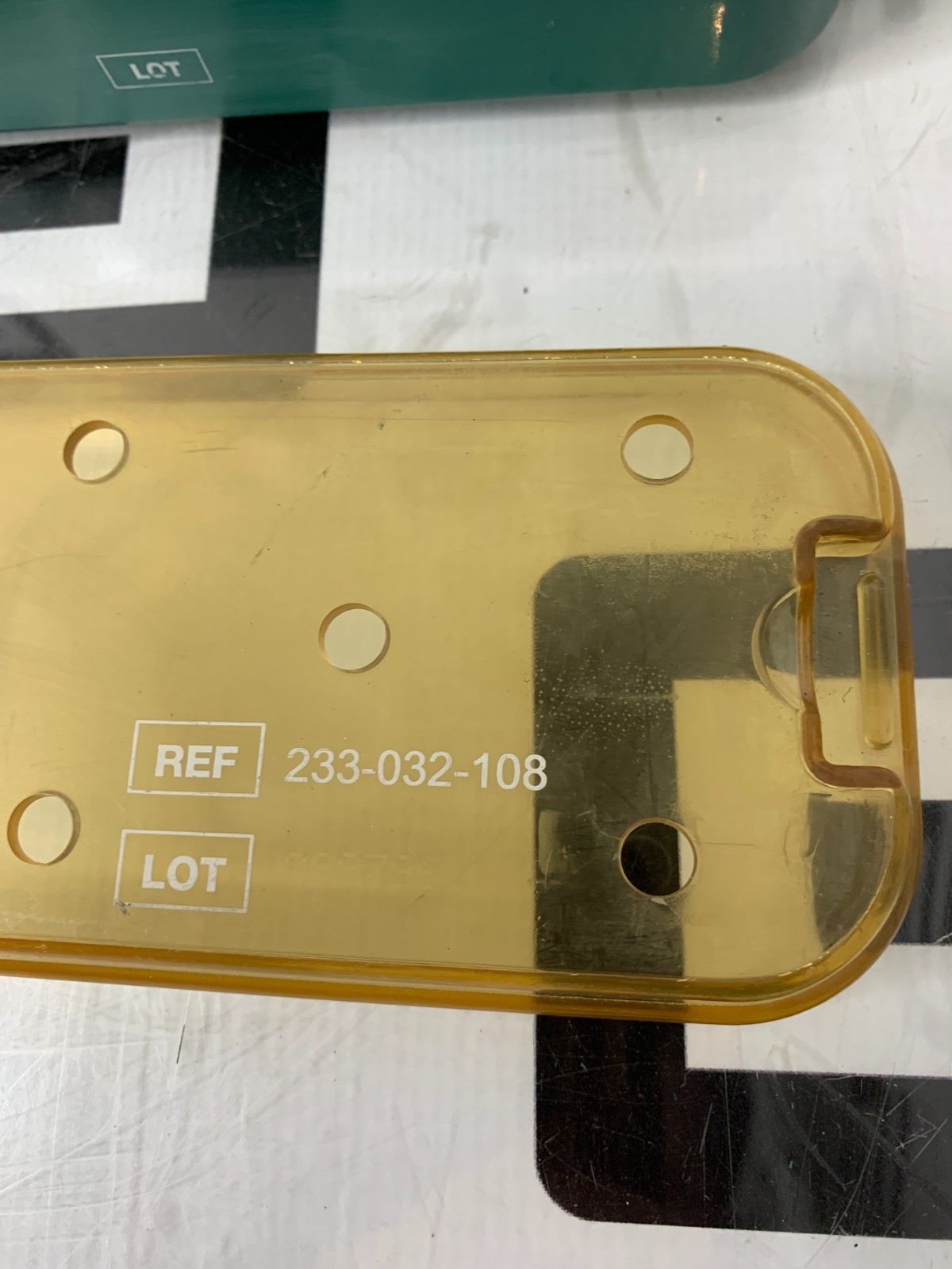 Used Stryker 233-032-108 Laparoscope Sterilization Tray 0233032108 17.5 X 3.25 X 2" B