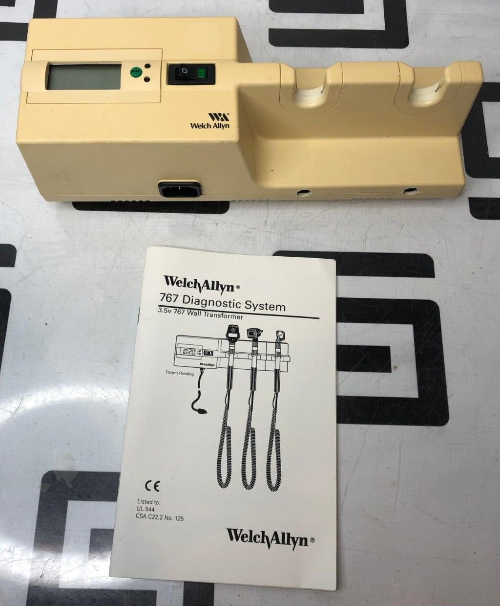 Used Welch Allyn 767 Series Transformer Otoscope Ophthalmoscope w/ Clock GUARANTEED