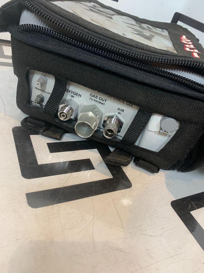 Used IMPACT INSTRUMENTATION Impact Calibrated Uni-Vent 754 754M Series Portable Ventilator & Power Supply