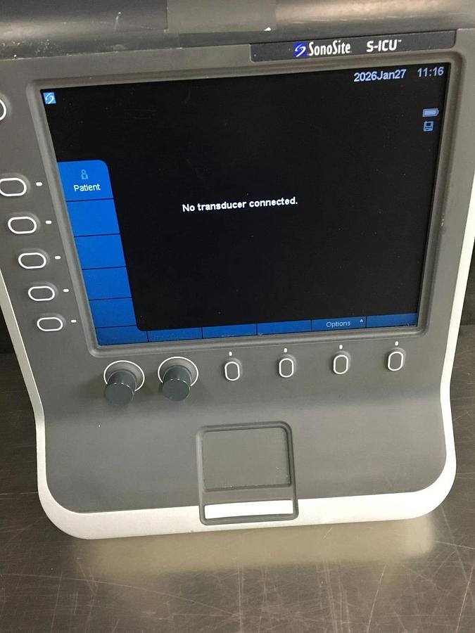 Used SonoSite S-ICU Ultrasound System P07577 P09417 W/ Battery TESTED WARRANTY