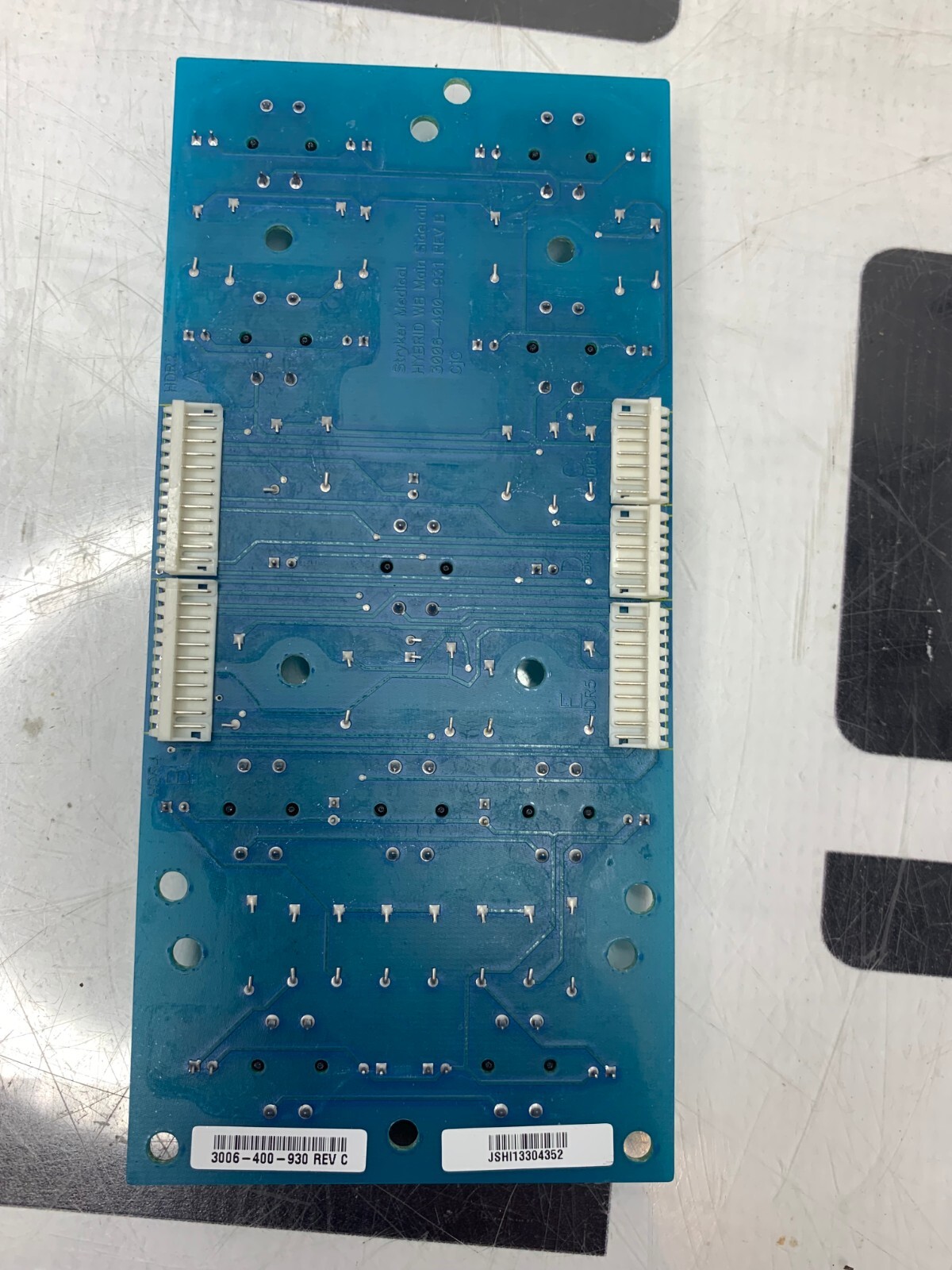 Used Stryker 3005 HYBRID WB Main Outside Siderail Board Buttons Assembly 3006-400-930