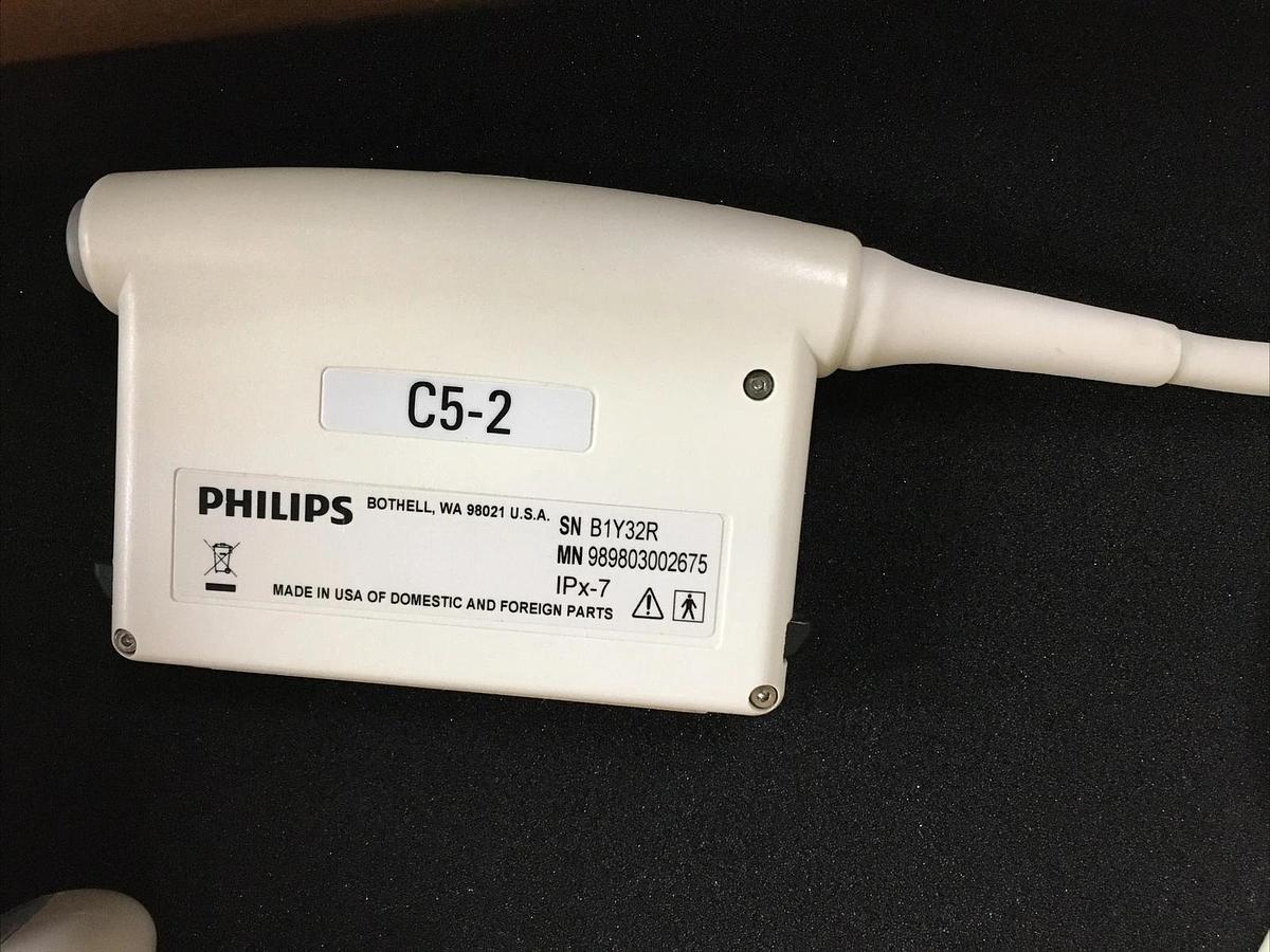 Used Philips C5-2 Ultrasound Transducer Probe Curved Array 21426A HD11  HD11XE (F)