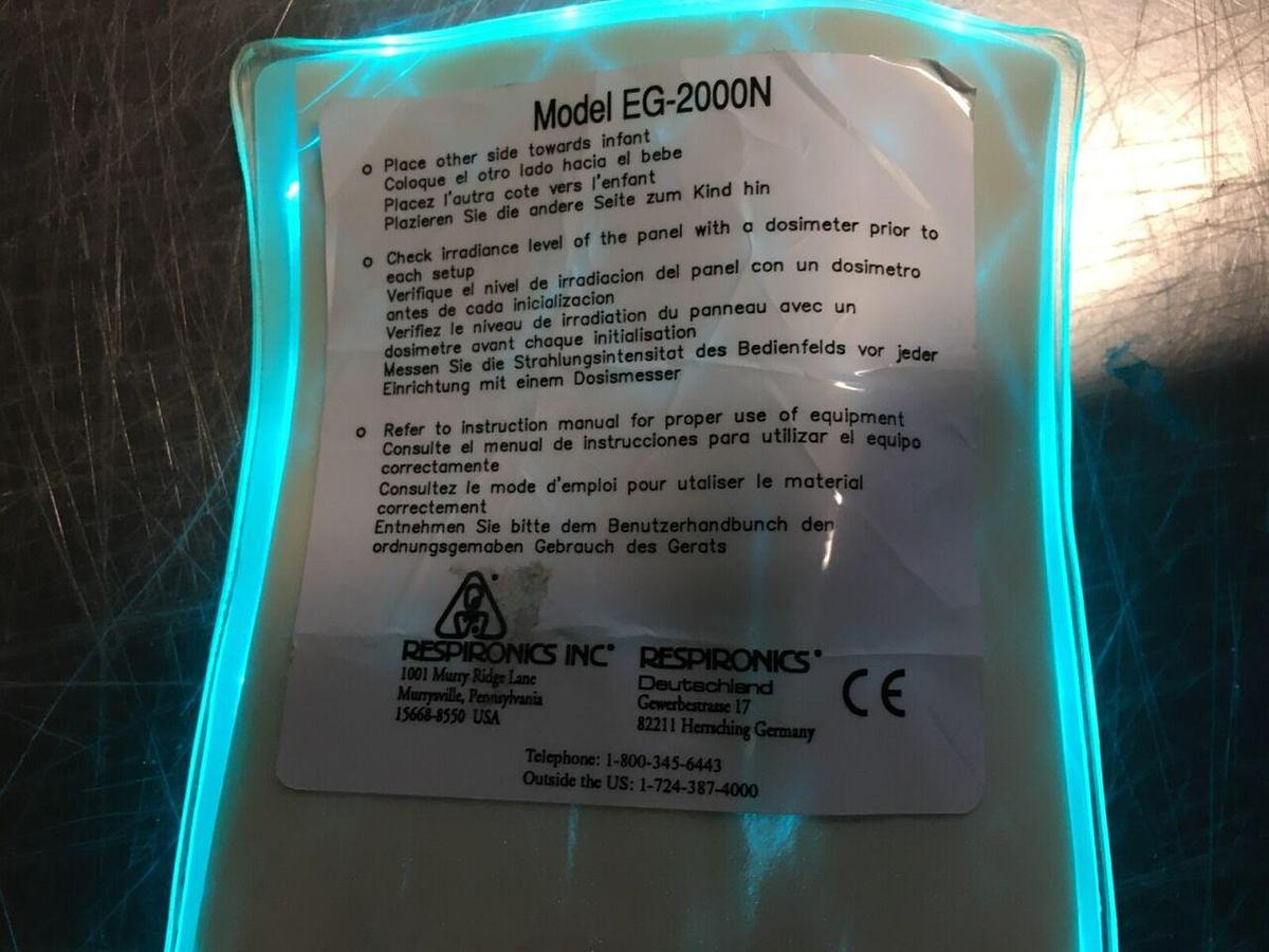 Used RESPIRONICS THE WALLABY 3 LIGHT PHOTOTHERAPY