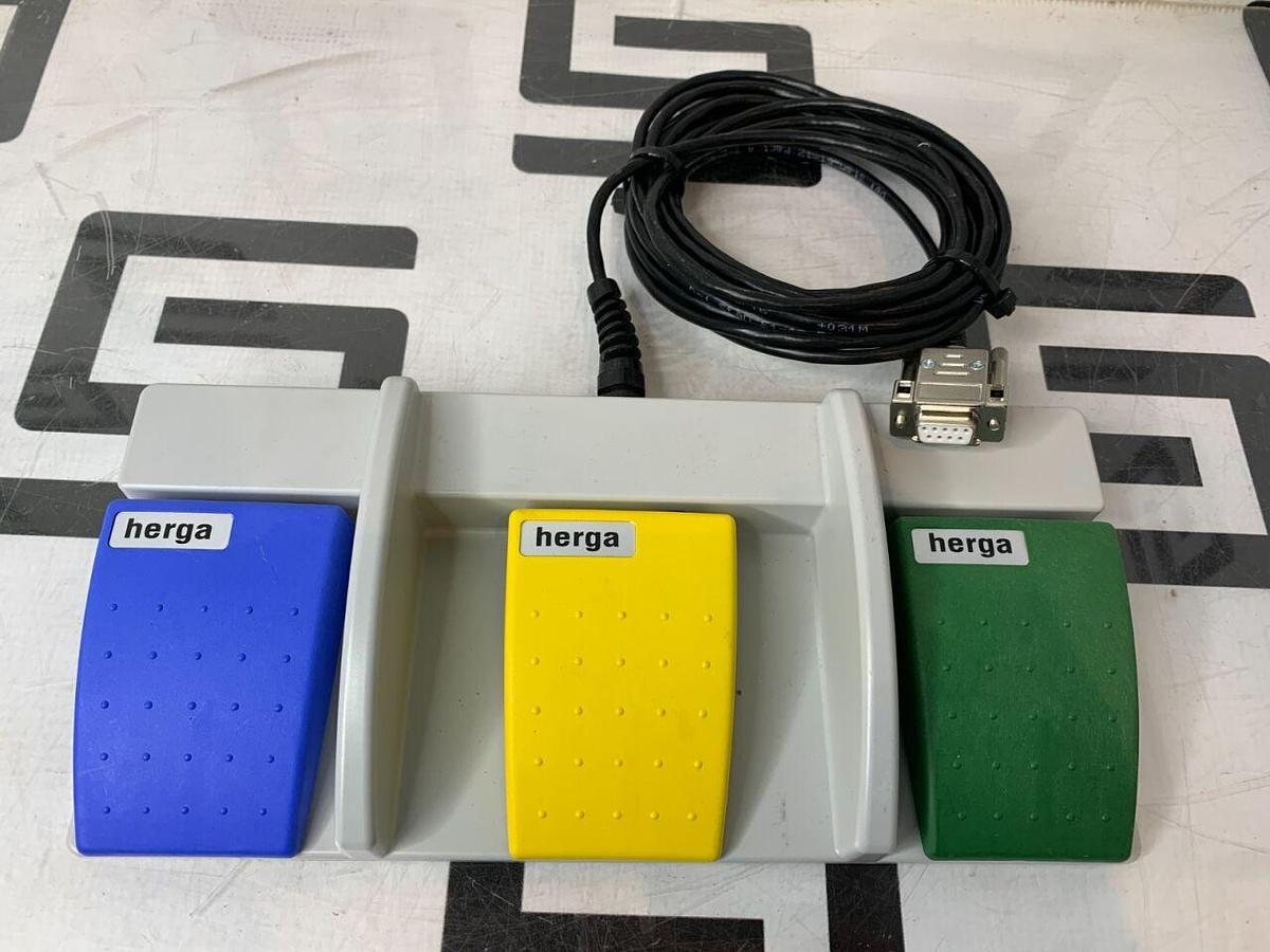 Used HERGA Triple Multifunction Foot Pedal