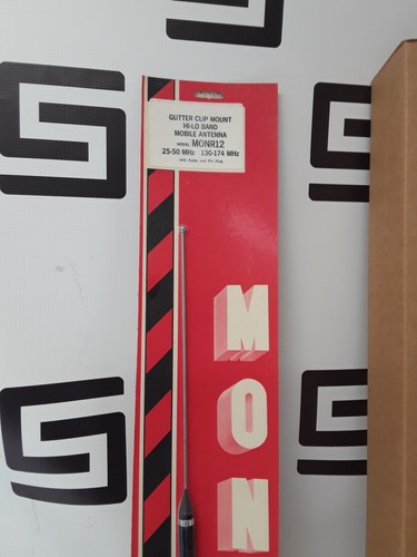 NOS VTG MONR12 Mobile Monitor Antenna Specialist Hi-Lo Band Gutter Clip Mount