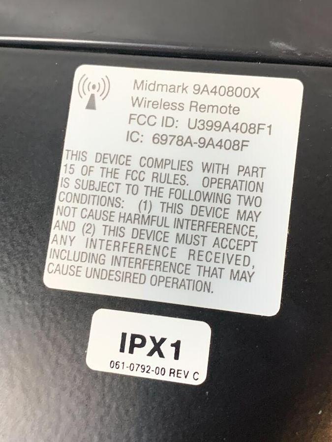 Used MIDMARK 75 119 Evolution Power Exam Chair Controller Footpedal