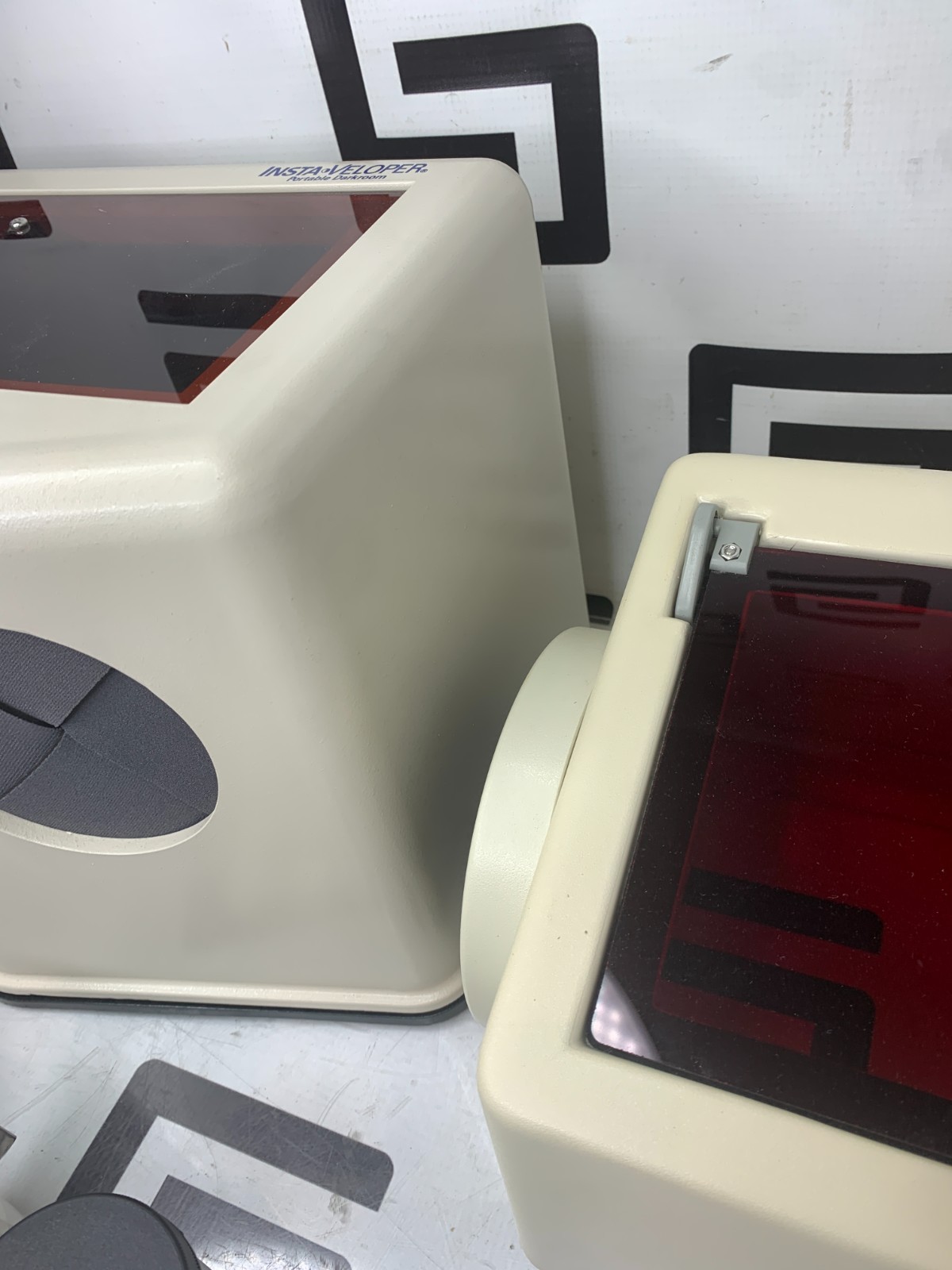 Used Microcopy Insta-Veloper Portable Darkroom Insta-Neg Insta-Fix Starter Kit TESTED