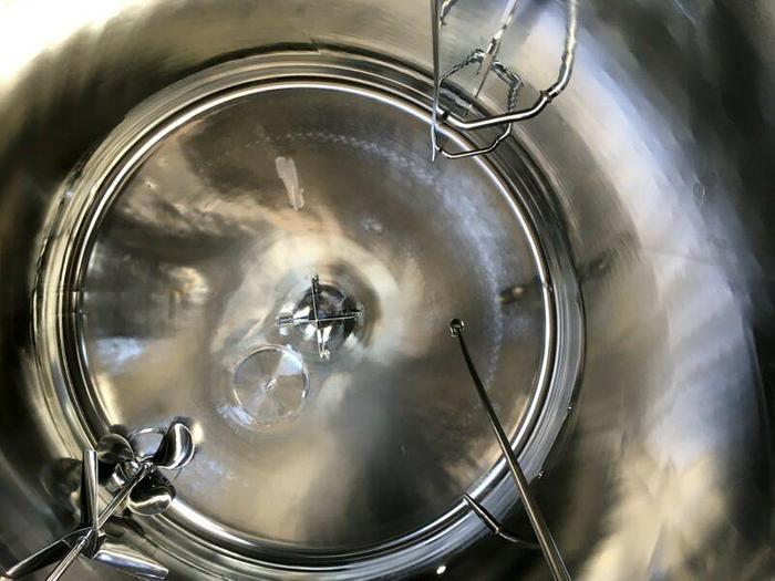 Used Precision 5000 Liter Stainless Steel Jacketed Reactor @ 52 PSI  Mixer w/o Motor