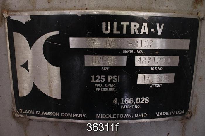 Used Black Clawson UV500 Pressure Screen, 4-Foil #36311