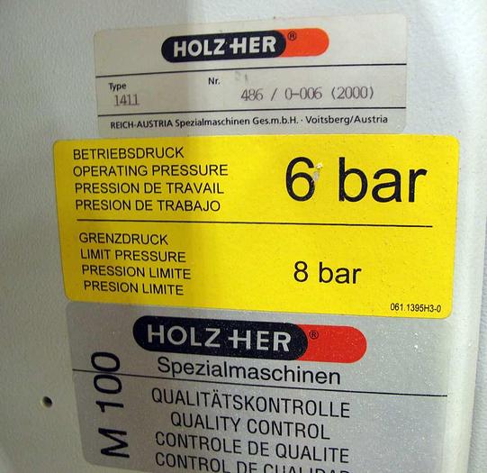 Used 2000 Holzher Germany Edgebander Holzher SPRINT 1411-3