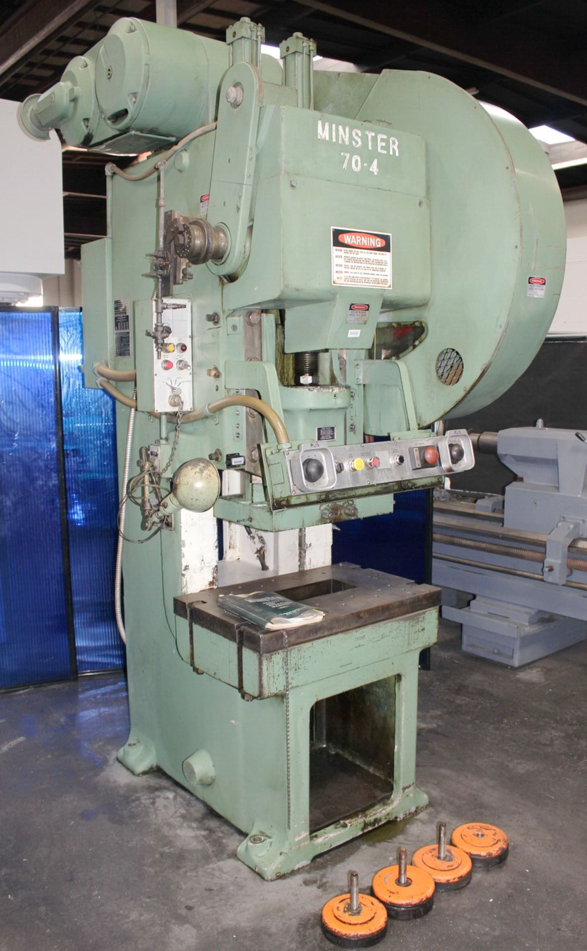 Used Minster Gap Frame Single Crank Punch Press 60 Ton x 32" x 21"