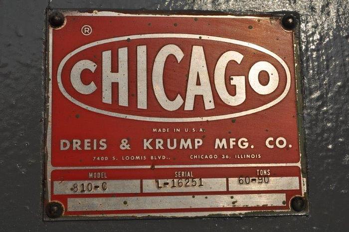 Used 90 TON D & K MECHANICAL PRESS BRAKE