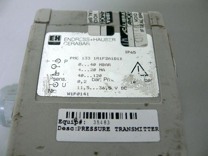 Used Endress Hauser Cerabar PMC1331R1F2A1D1X Pressure transmitter