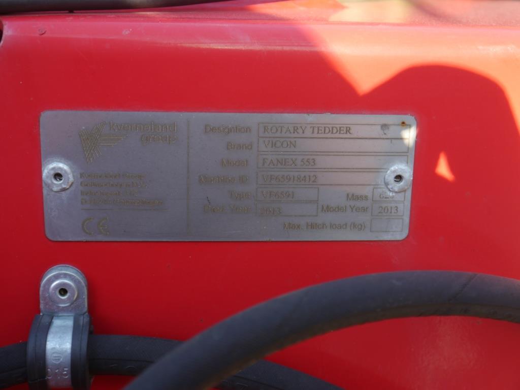 Used Vicon Fanex 553 Hay Tedder