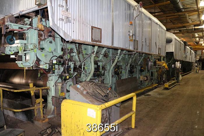 Used Beloit 100" Trim Medium/Liner Fourdrinier Paper Machine, 2500 FPM #38655