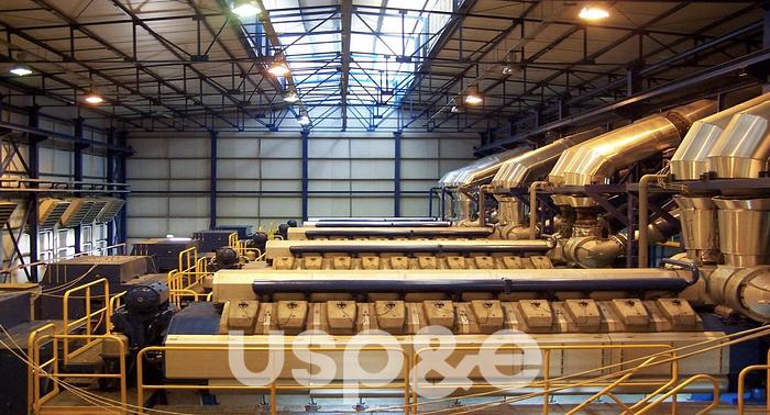 Used 43 MW 2003 Used Wartsila 20V34SG Natural Gas Generator Sets