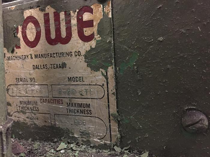 Used 20" WIDE x .065 ROWE STRAIGHTENER