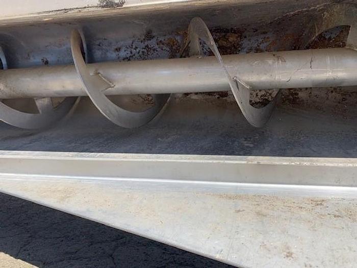 Used Stainless Steel Ribbon Auger Screw Conveyor