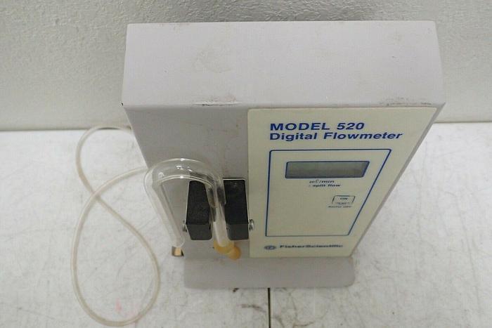 Used Fisher Scientific Model 520 Digital Flow Meter Flowmeter
