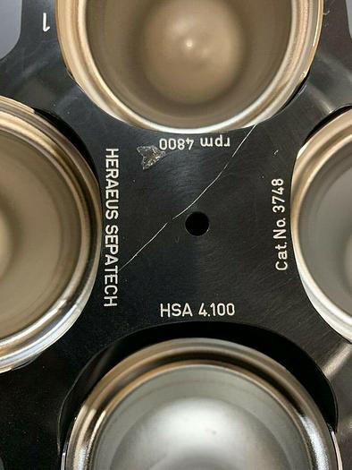 Used Heraeus Sepatech HSA 4100 Rotor