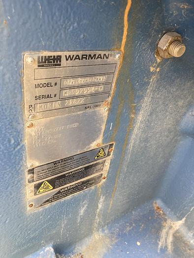 Used Used Weir Warman Model 064EEYAHCCCMW92 6 X 4 AH slurry pump