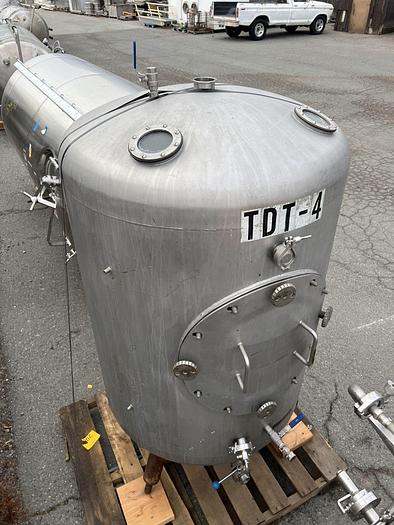 Used Tank, 200 Gallon, Stainless Steel, 36" Diameter, Dish Bottom #S744742