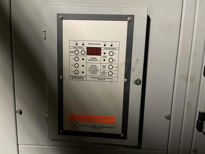 Used OLSUN ELECTRONICS CORP. 1250KVA DRY TYPE TRANSFORMER