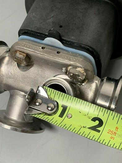 Used ITT Sherotec 4-way 316L Valve w/ 2" & 1" Sanitary Fittings w/ Position Monitor