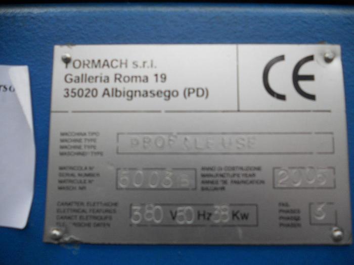 Gebruikt PROFILEERLIJN FORMACH 5003B