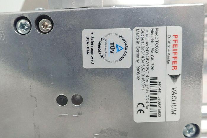 Used Pfeiffer TMH 261-250-040 3P Agilent G2571-80210 Vacuum Pump w/ Controller TC600