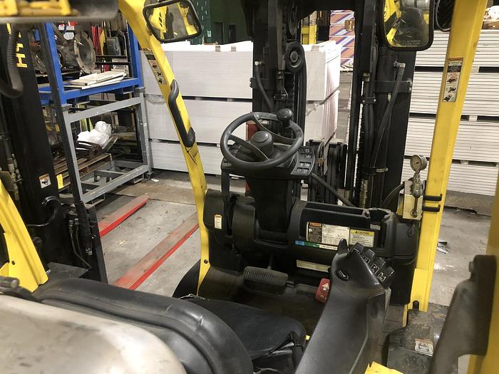 Used 8,000 POUND HYSTER MODEL S80FTBCS MFG. 2013 85" LOWERED MAST