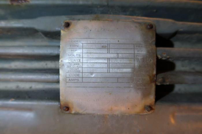 Used 150 HP LOUIS ALLIS MDL.19340N1M49 MOTOR 460 VOLT