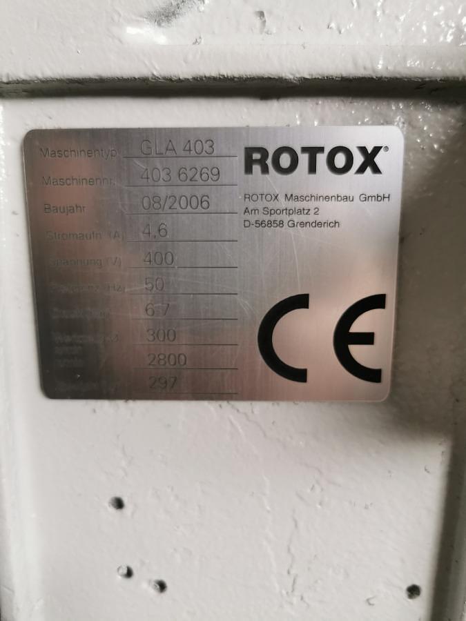Used GLAZING BAR SAW ROTOX GLA 403 YEAR 2006