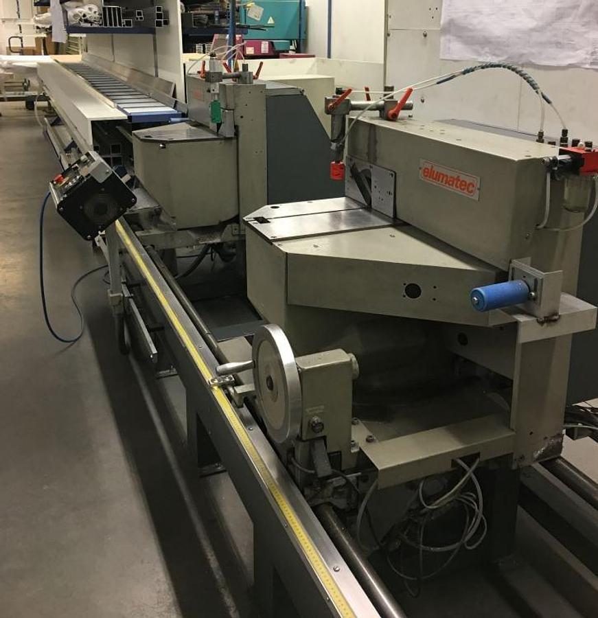 Used DOUBLE HEAD SAW / AUTOMATIC / ELUMATEC DG 104 / 02